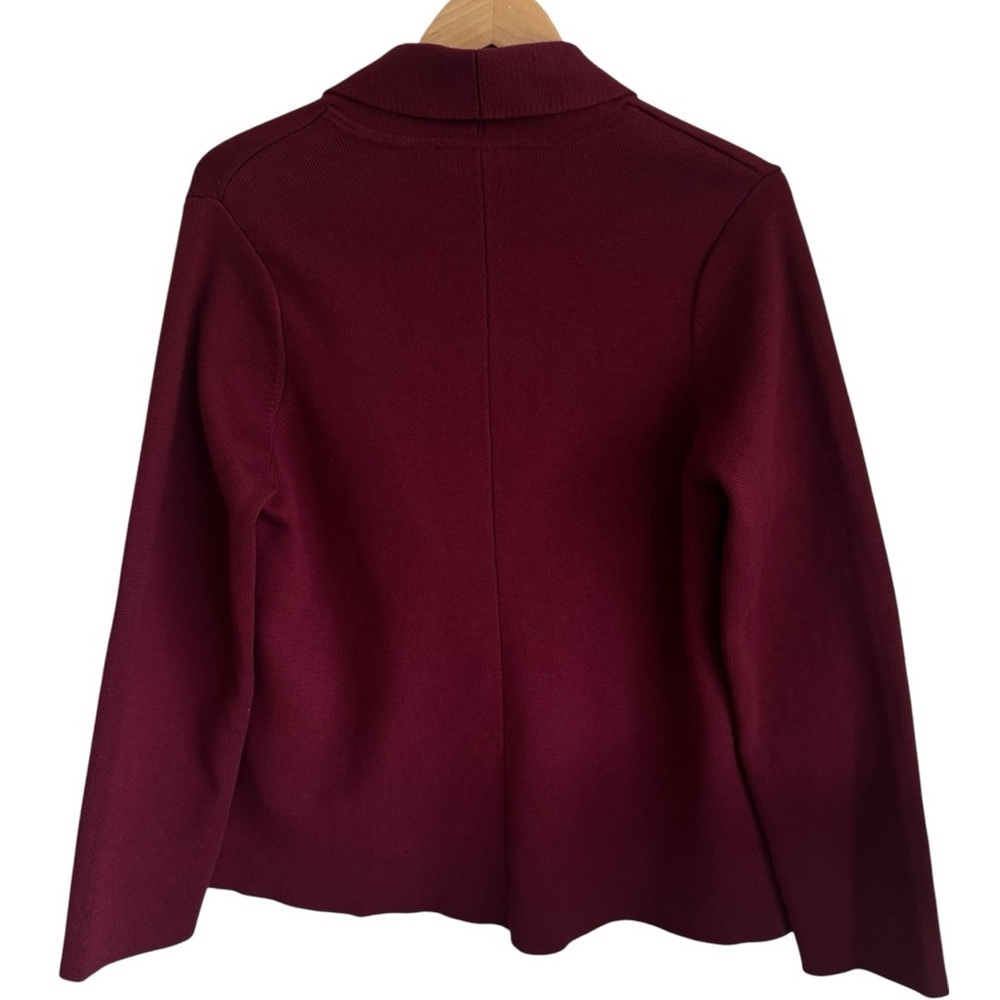 SUMMERSALT Shawl Collar Sweater Blazer Cardigan | Maroon Button Front Pockets XL - Picture 8 of 8
